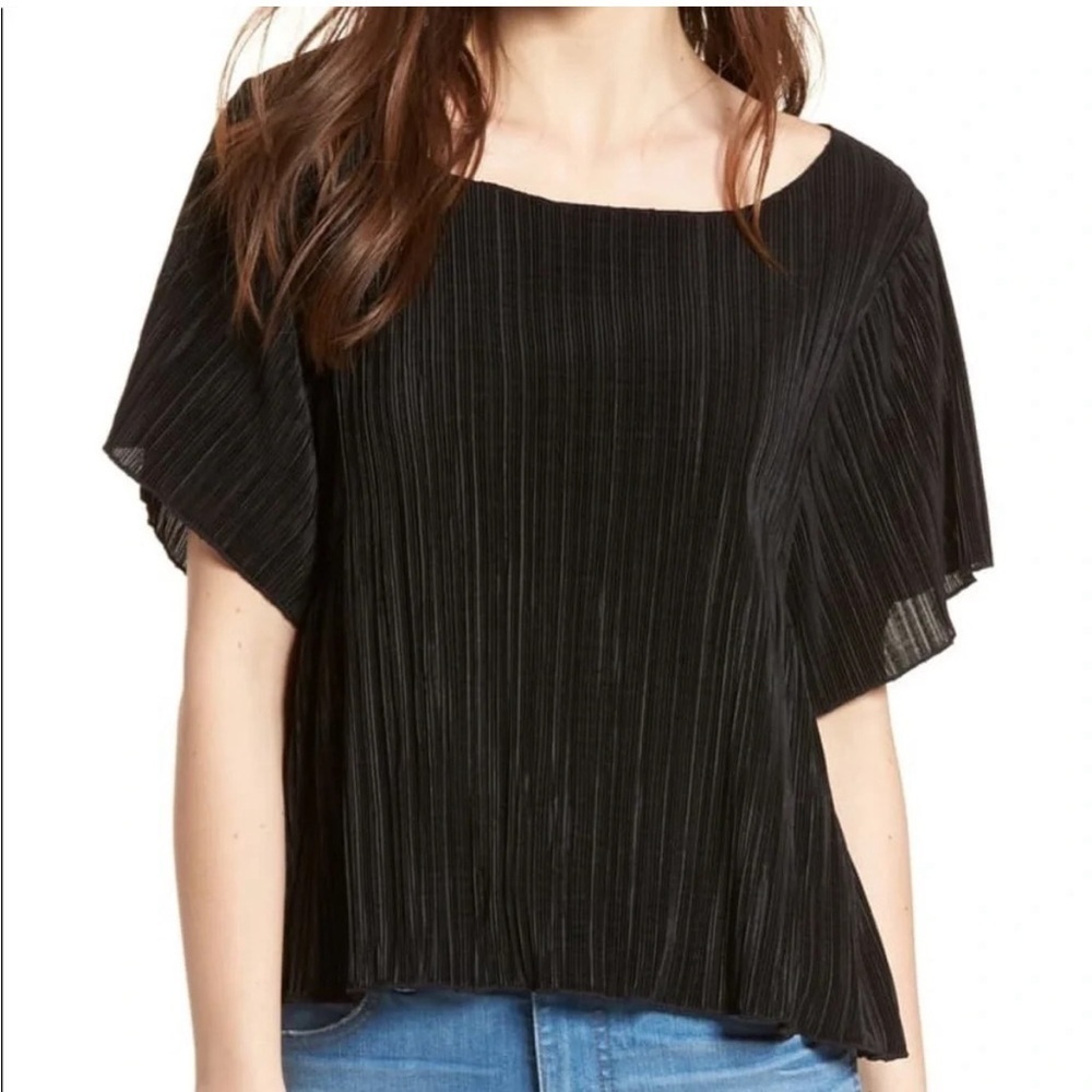 Madewell Texture & Thread Micropleat Top size small